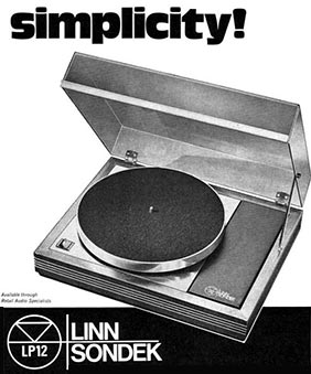 Advertentie LP12 van 1973